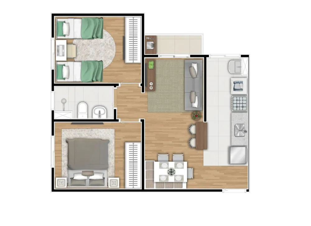 Apartamento, 2 quartos - Foto 8