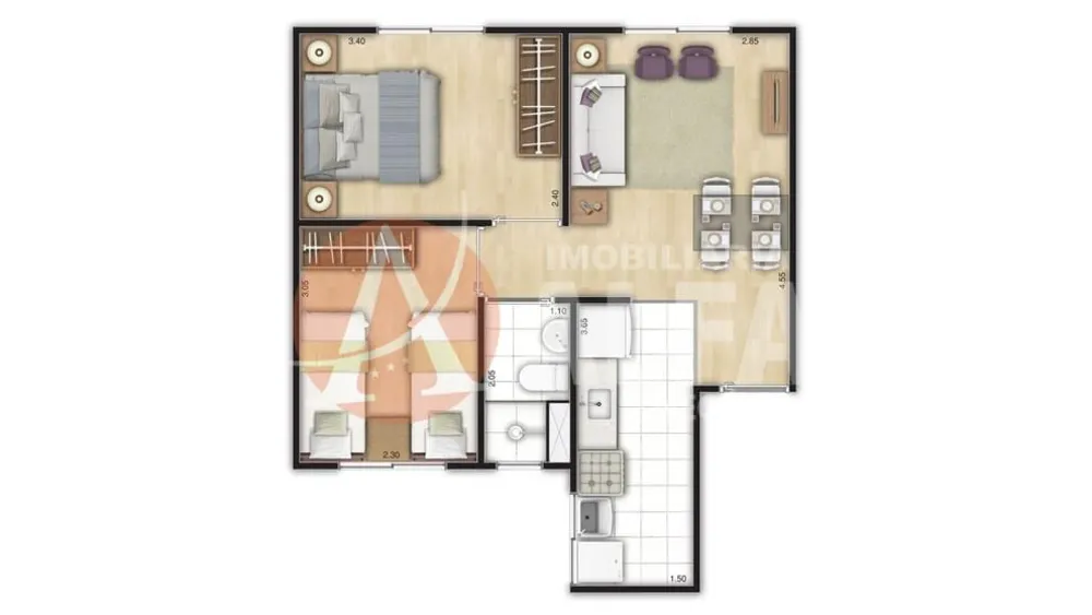 Apartamento, 2 quartos, 48 m² - Foto 12