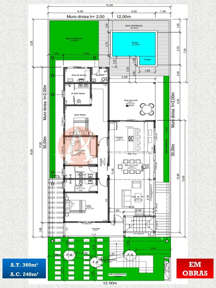 Casa, 3 quartos, 240 m² - Foto 3