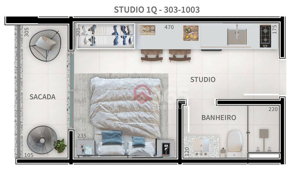 Kitnet-Studio, 20 m² - Foto 17