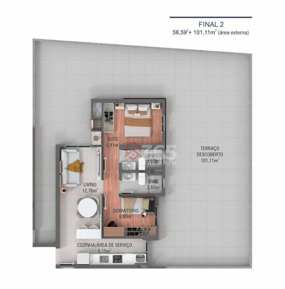 Apartamento, 2 quartos, 55 m² - Foto 19