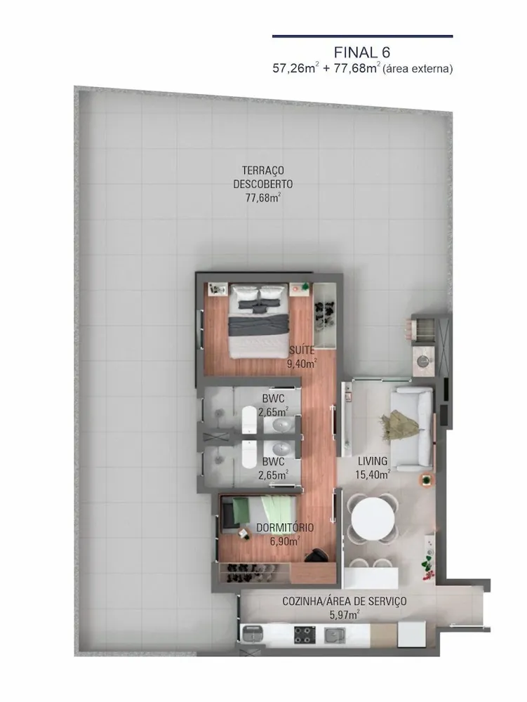 Apartamento, 2 quartos, 57 m² - Foto 29