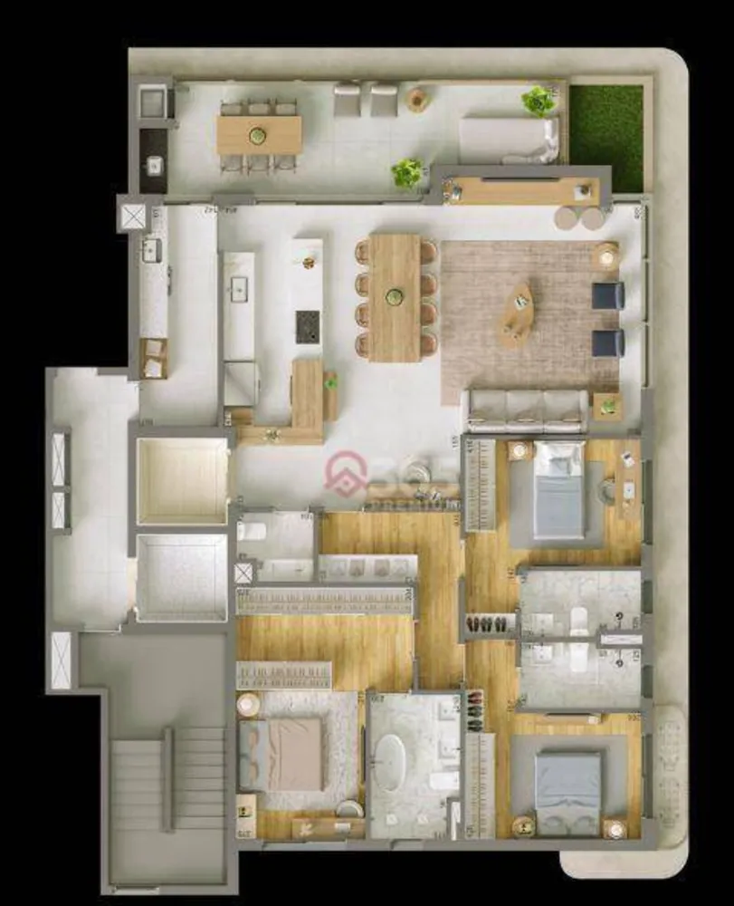 Cobertura, 3 quartos, 214 m² - Foto 12