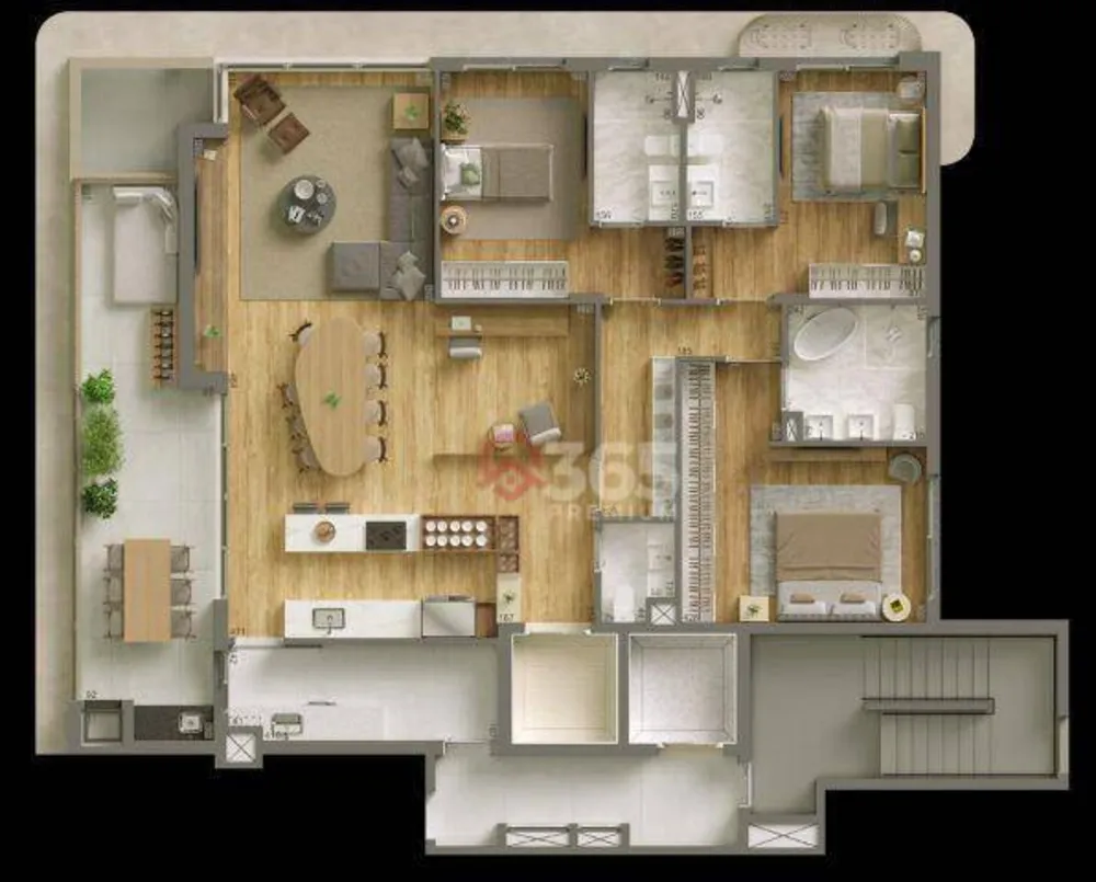 Cobertura, 3 quartos, 214 m² - Foto 13