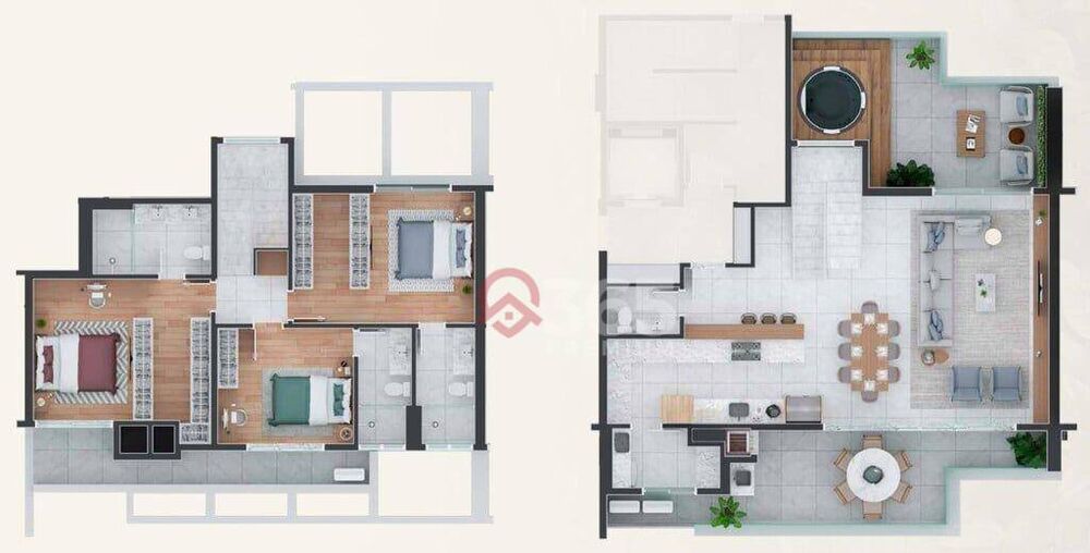 Cobertura à venda com 3 quartos, 203m² - Foto 2