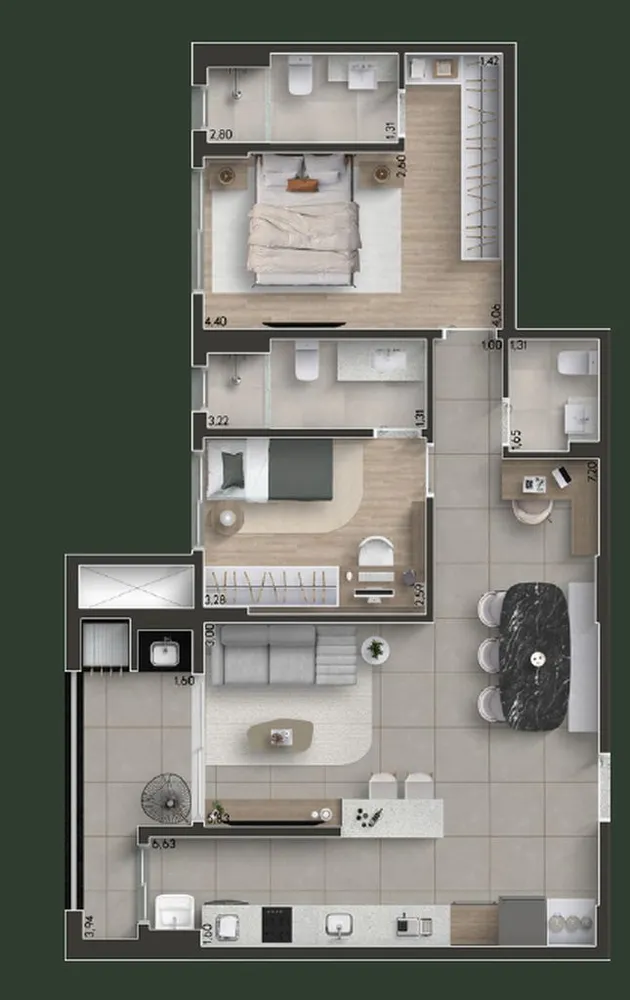 Apartamento, 2 quartos, 87 m² - Foto 16