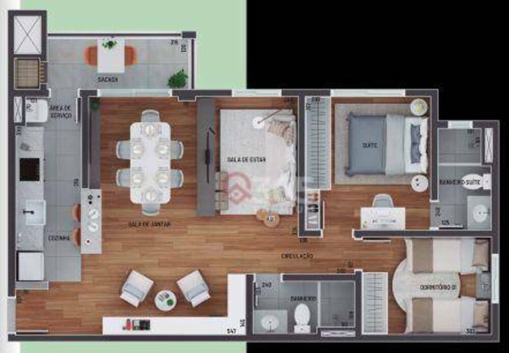 Apartamento, 3 quartos, 73 m² - Foto 5