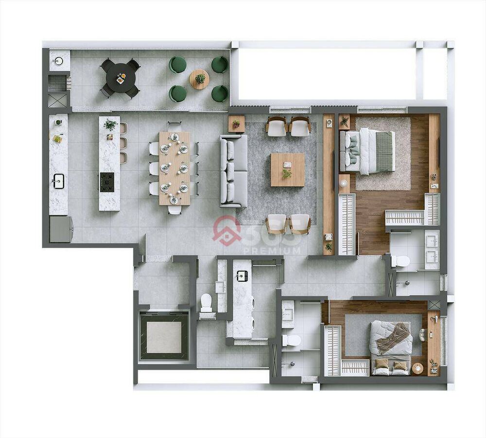 Apartamento à venda com 3 quartos, 225m² - Foto 15