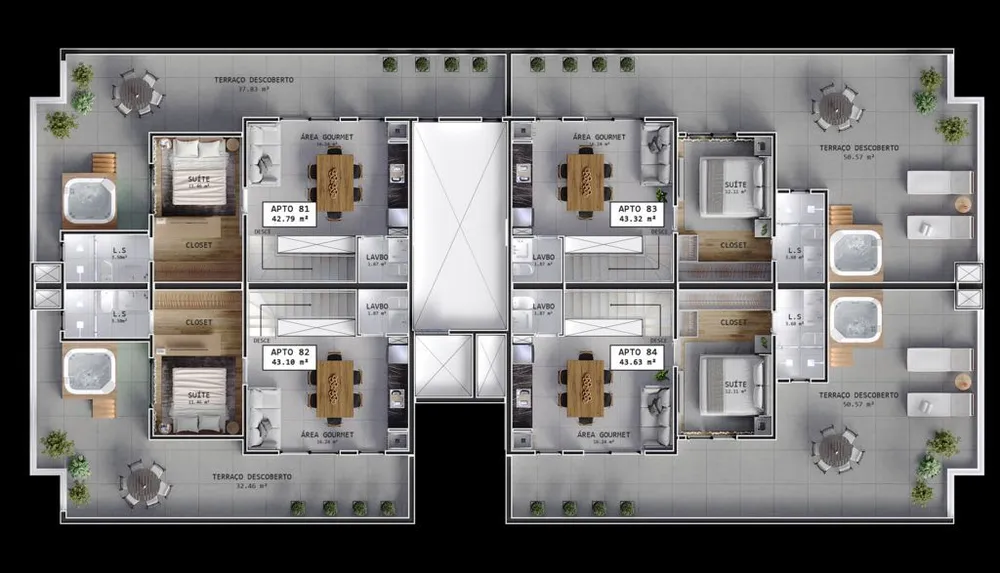 Cobertura, 4 quartos, 141 m² - Foto 10