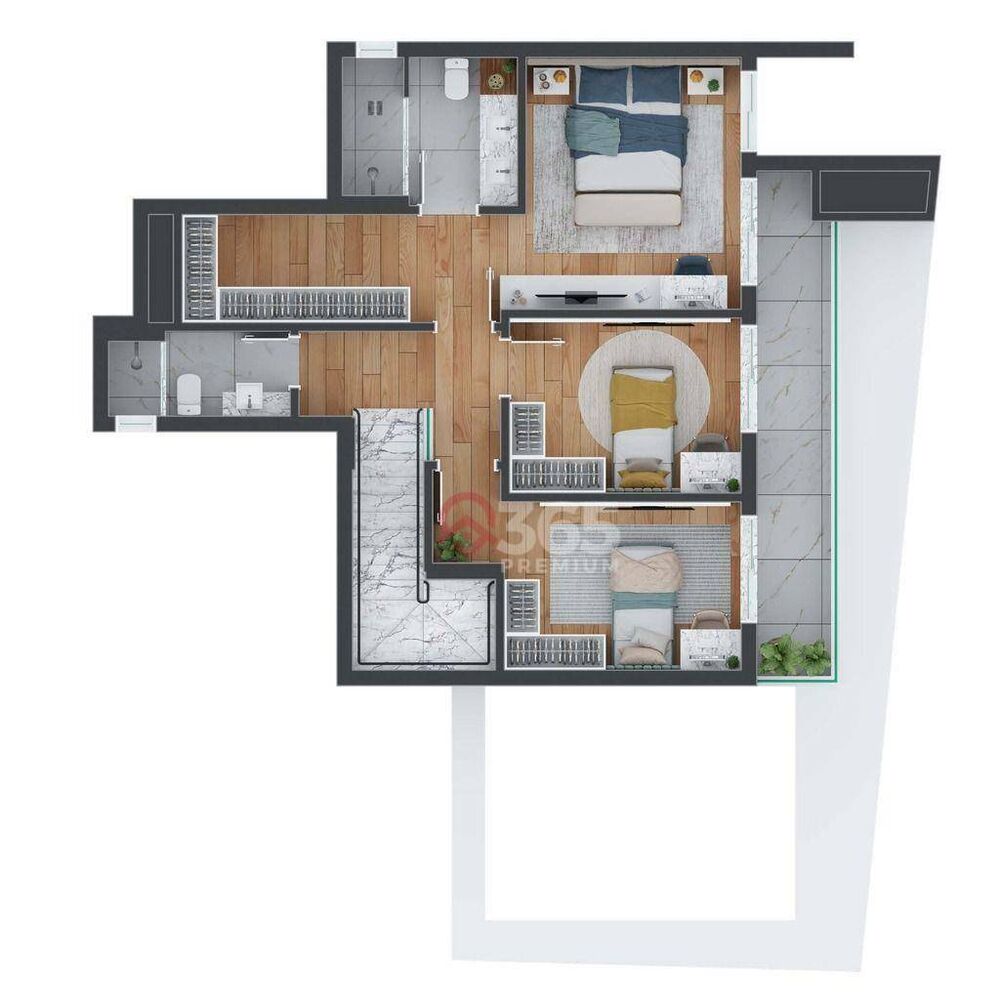 Apartamento à venda com 3 quartos, 181m² - Foto 12