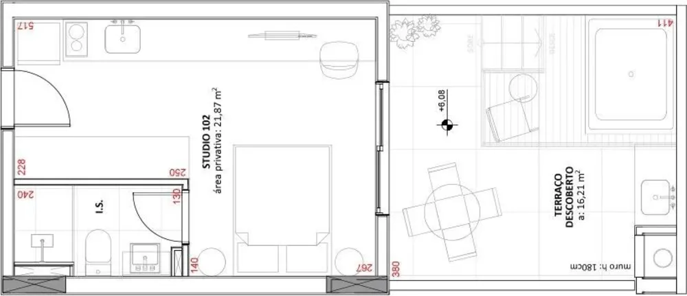 Kitnet-Studio, 26 m² - Foto 4