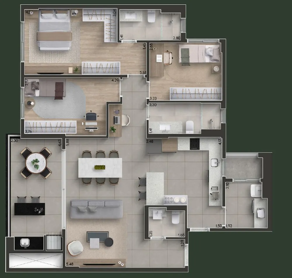 Apartamento, 2 quartos, 83 m² - Foto 9