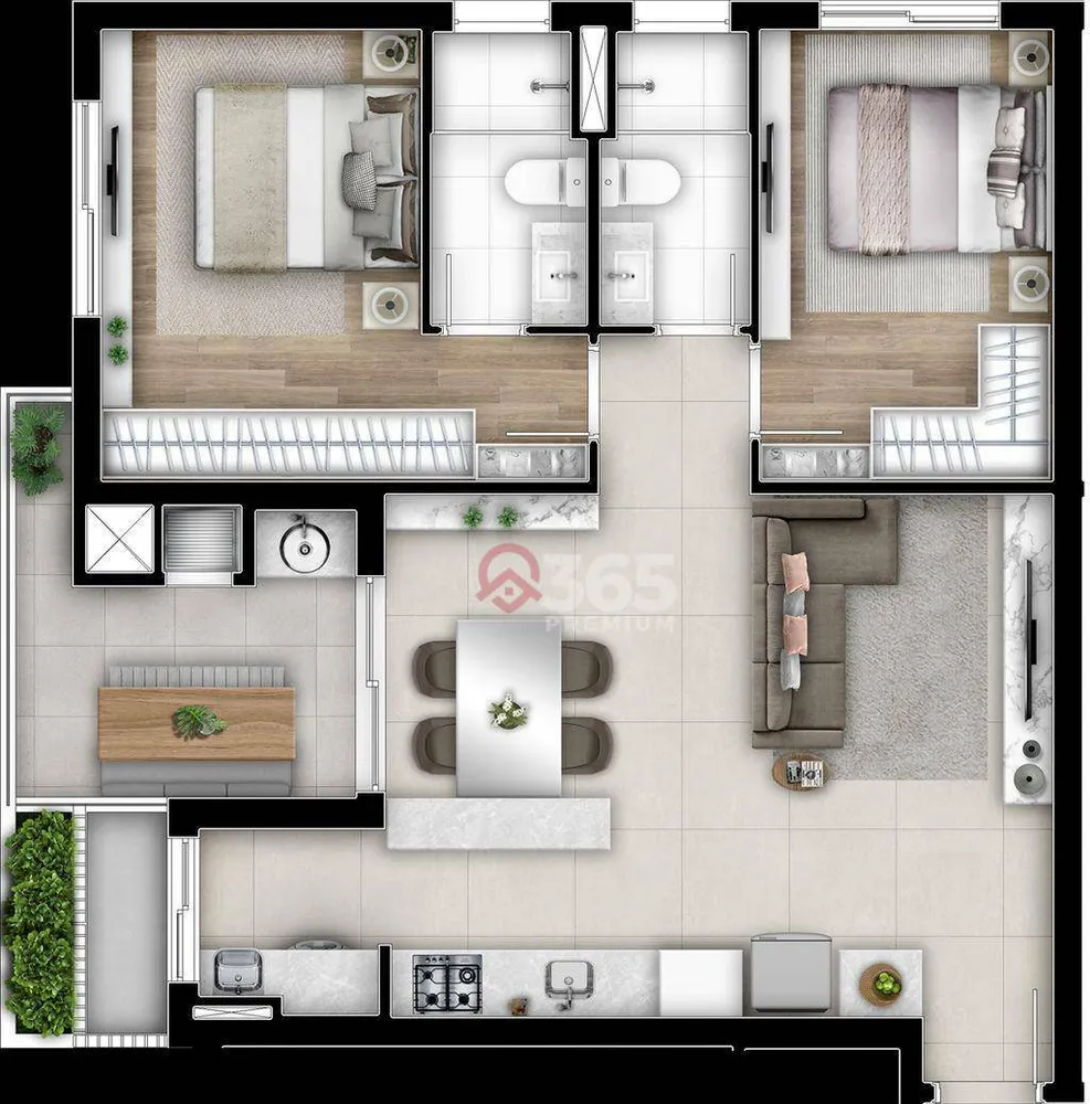 Apartamento, 2 quartos, 74 m² - Foto 22