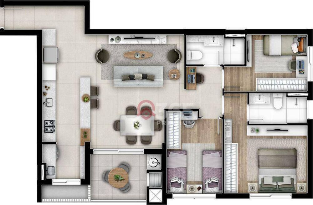 Apartamento, 2 quartos, 68 m² - Foto 15