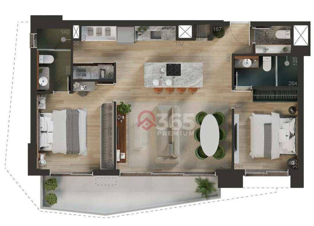 Apartamento à venda com 1 quarto, 70m² - Foto 15