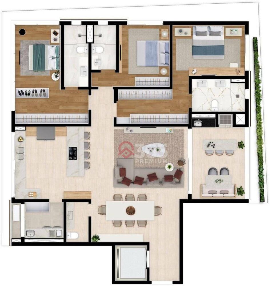Apartamento, 4 quartos, 201 m² - Foto 3