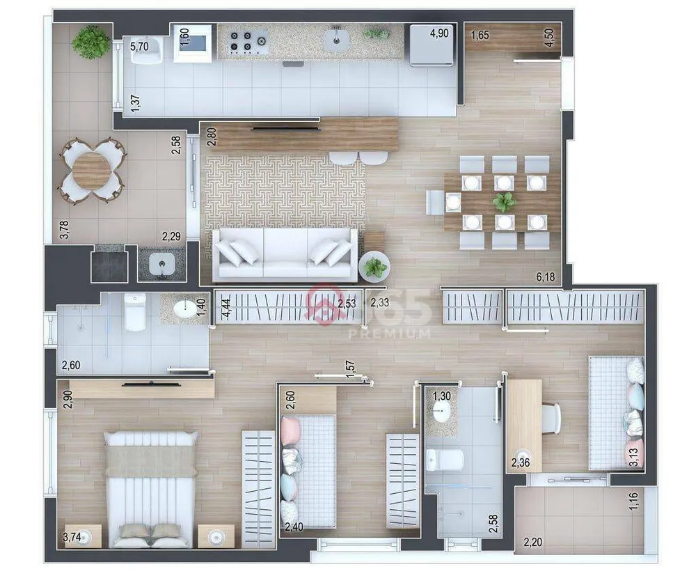Apartamento, 3 quartos, 161 m² - Foto 31