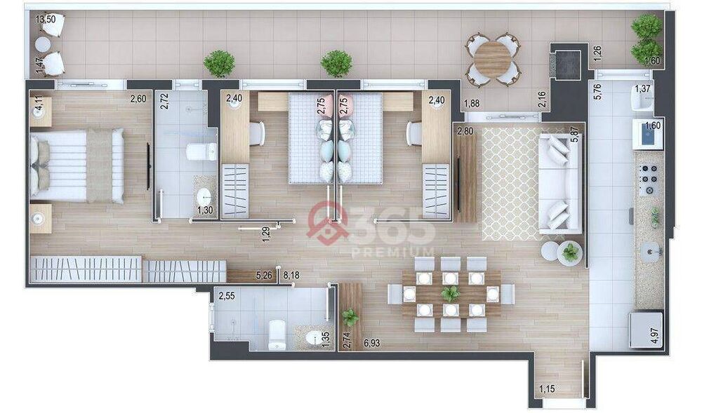 Apartamento à venda com 3 quartos, 161m² - Foto 20
