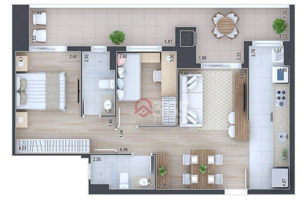 Apartamento à venda com 3 quartos, 161m² - Foto 16