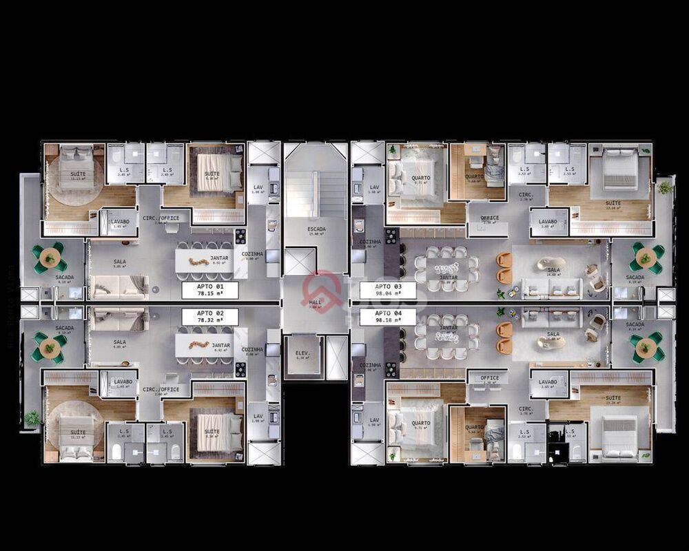 Apartamento, 2 quartos, 78 m² - Foto 13
