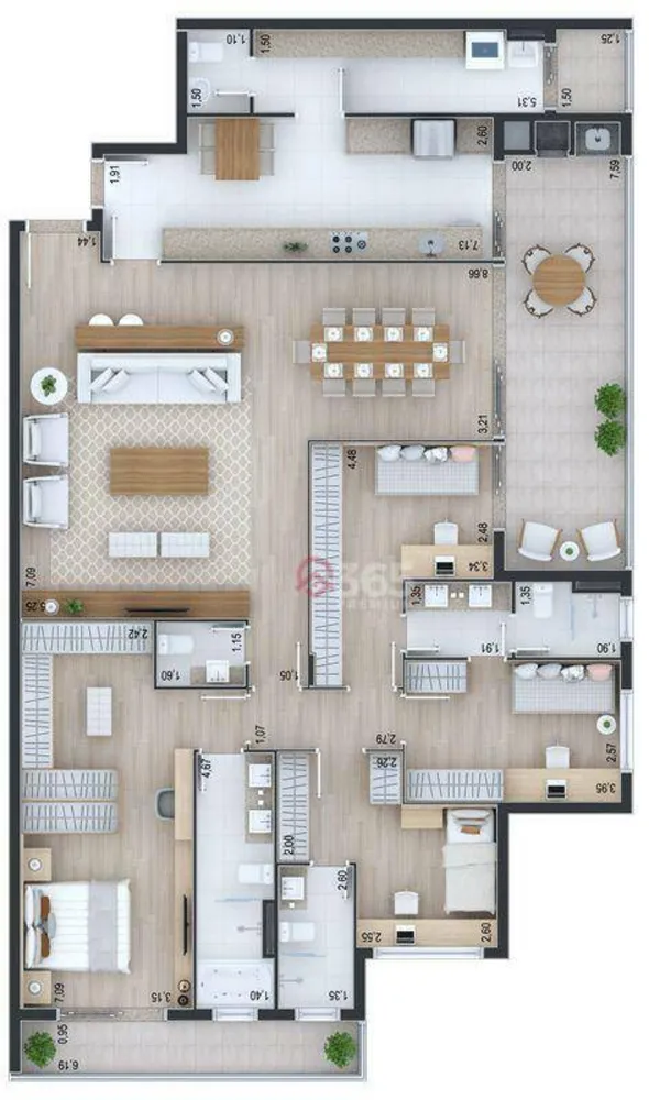 Apartamento, 3 quartos, 181 m² - Foto 12