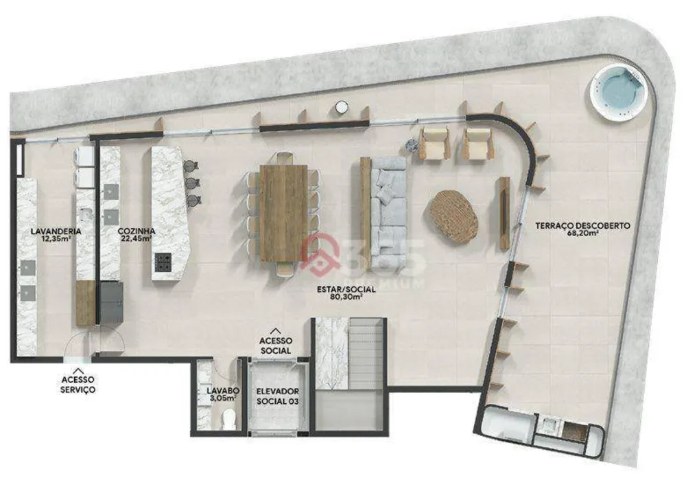Apartamento, 3 quartos, 189 m² - Foto 1