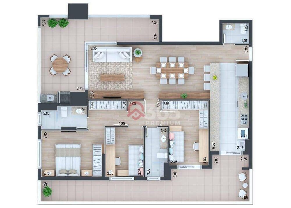Apartamento, 2 quartos, 79 m² - Foto 3