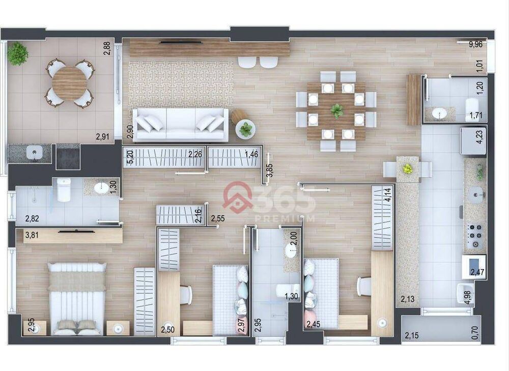 Apartamento, 2 quartos, 79 m² - Foto 1