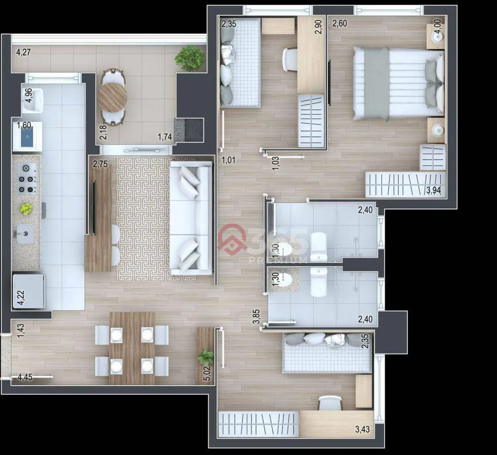 Cobertura, 2 quartos, 93 m² - Foto 8