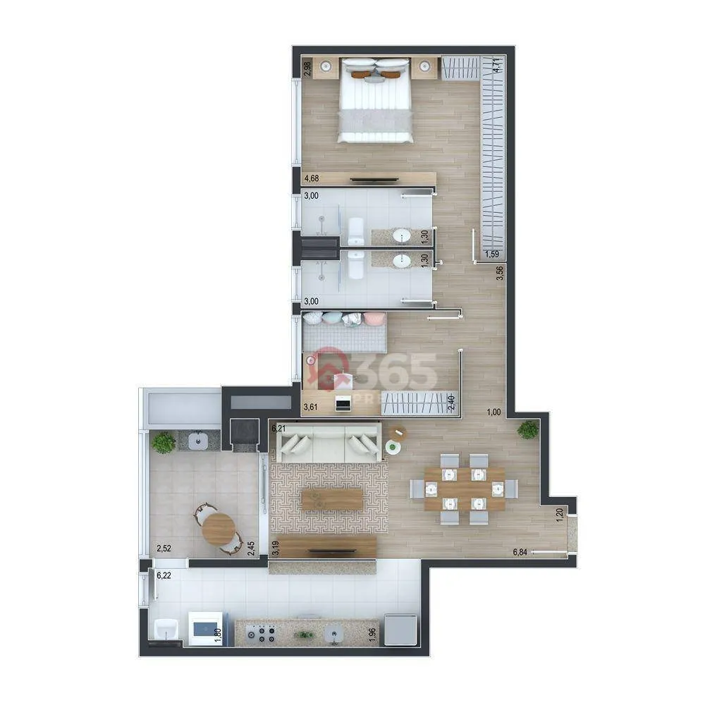 Apartamento, 2 quartos, 90 m² - Foto 9
