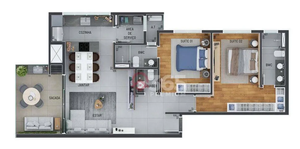 Cobertura, 3 quartos, 145 m² - Foto 13