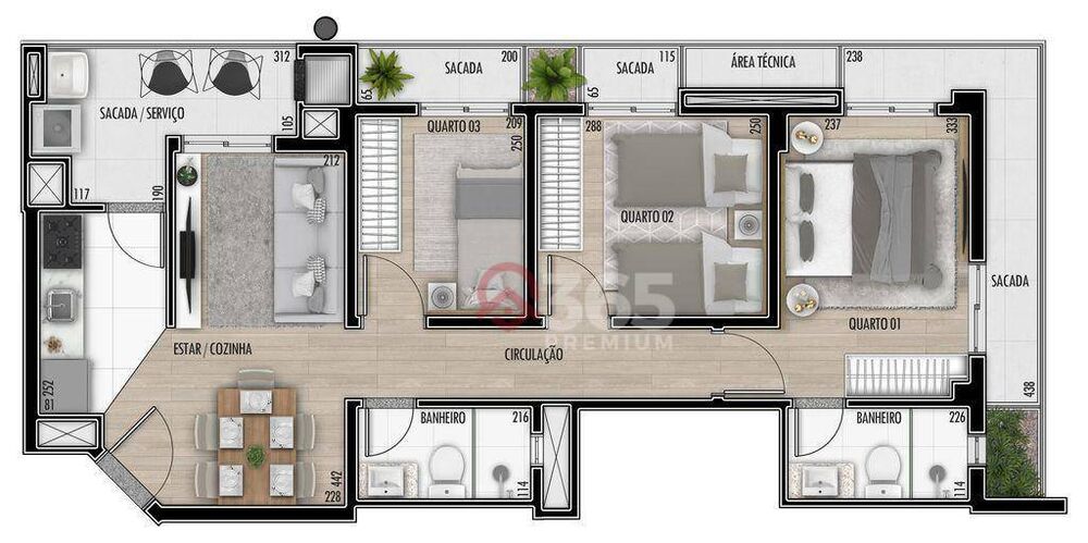 Apartamento, 2 quartos, 51 m² - Foto 17