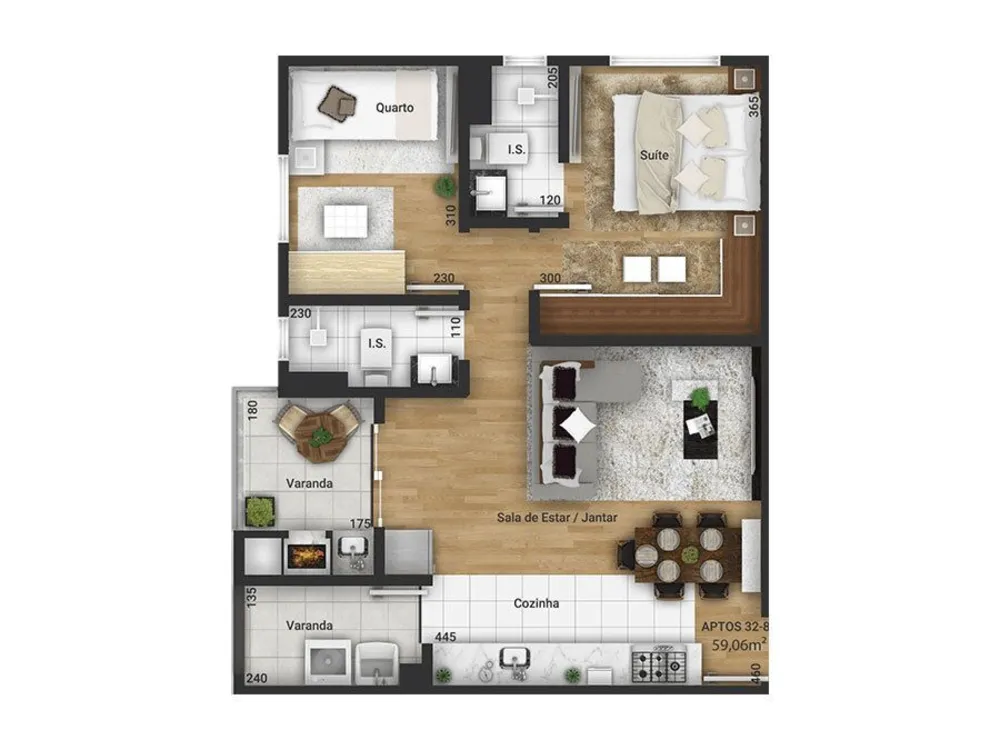 Apartamento, 2 quartos, 56 m² - Foto 10