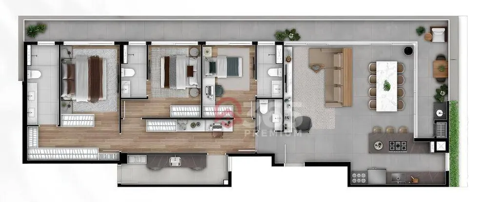 Apartamento, 3 quartos, 151 m² - Foto 3