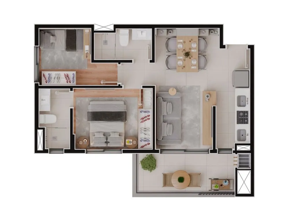 Apartamento, 2 quartos, 55 m² - Foto 29
