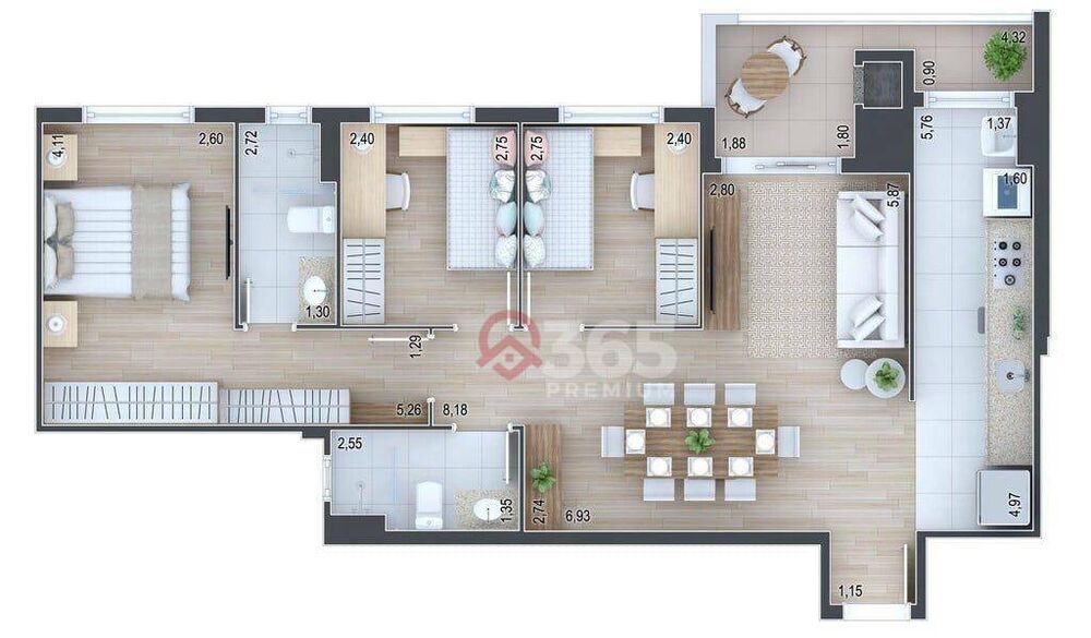 Apartamento à venda com 3 quartos, 91m² - Foto 19