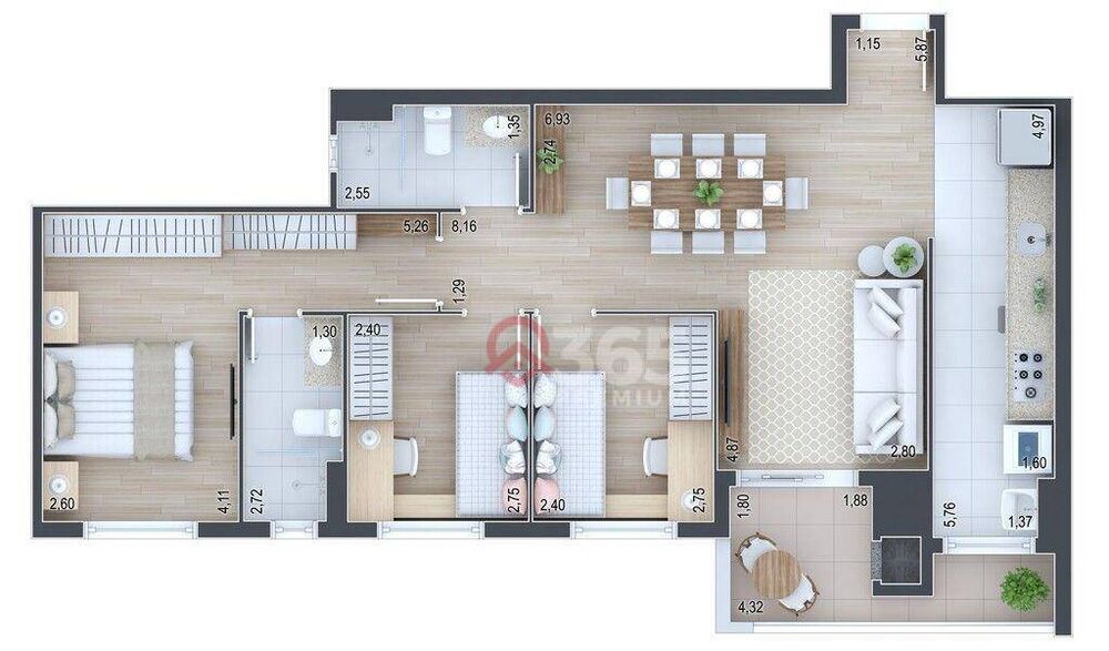 Apartamento à venda com 3 quartos, 91m² - Foto 13