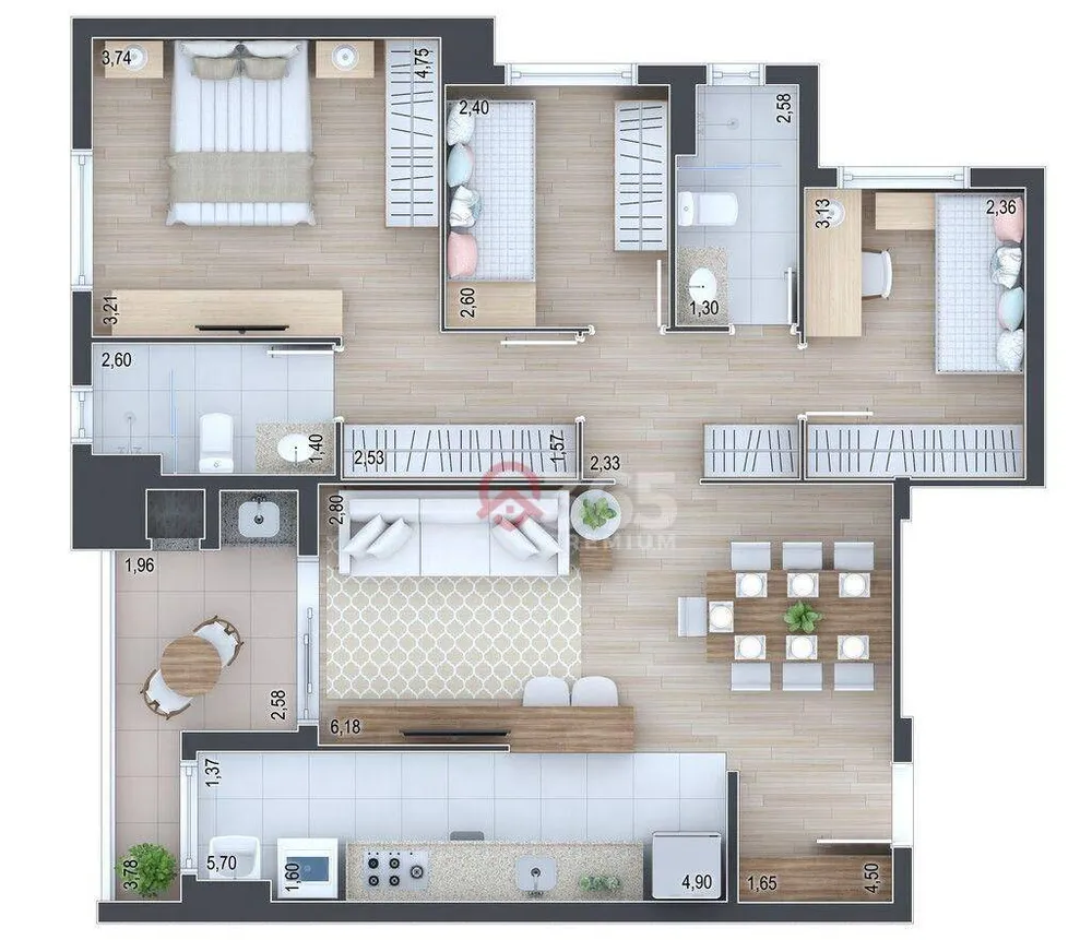 Apartamento, 3 quartos, 91 m² - Foto 21
