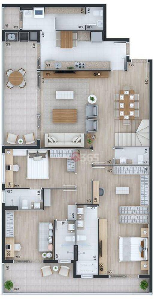 Cobertura, 3 quartos, 366 m² - Foto 17