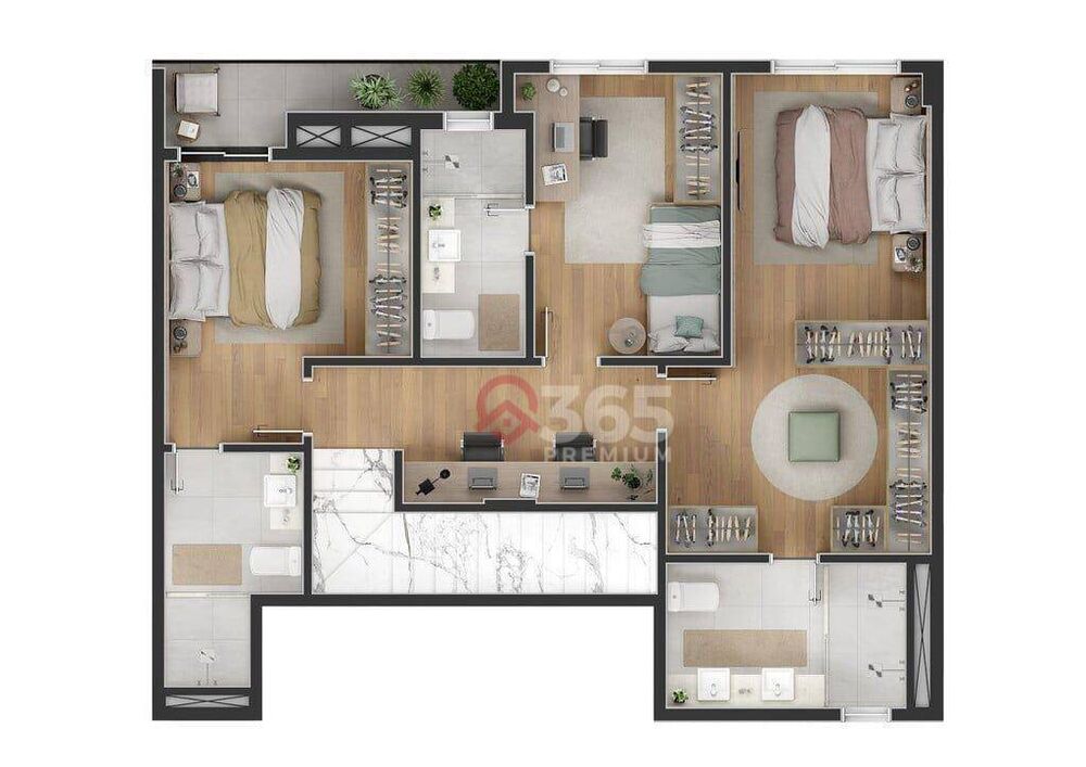 Apartamento, 2 quartos, 67 m² - Foto 1
