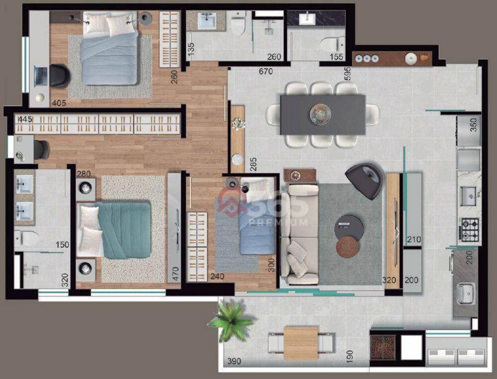 Cobertura, 3 quartos, 155 m² - Foto 8