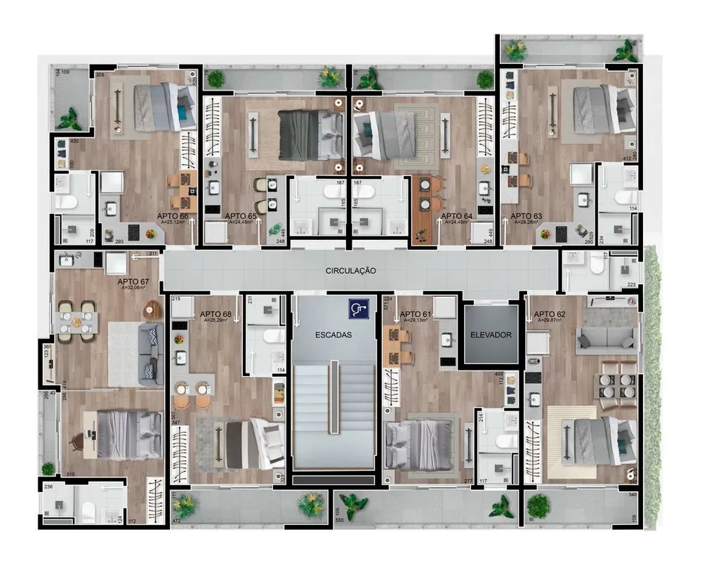 Kitnet-Studio, 22 m² - Foto 1