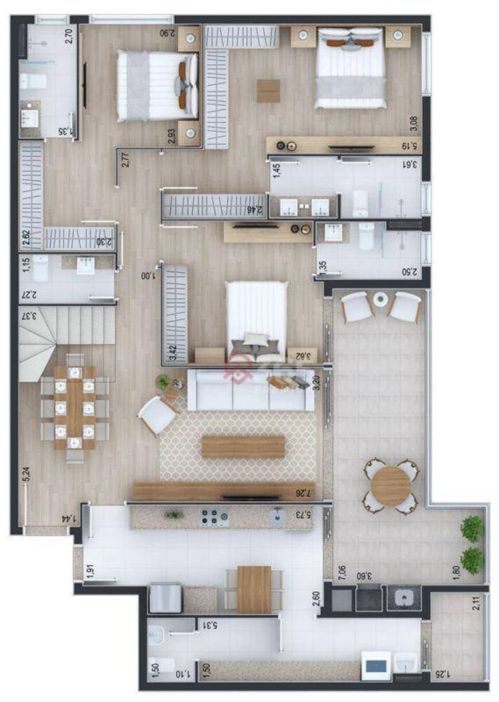 Cobertura à venda com 3 quartos, 312m² - Foto 20