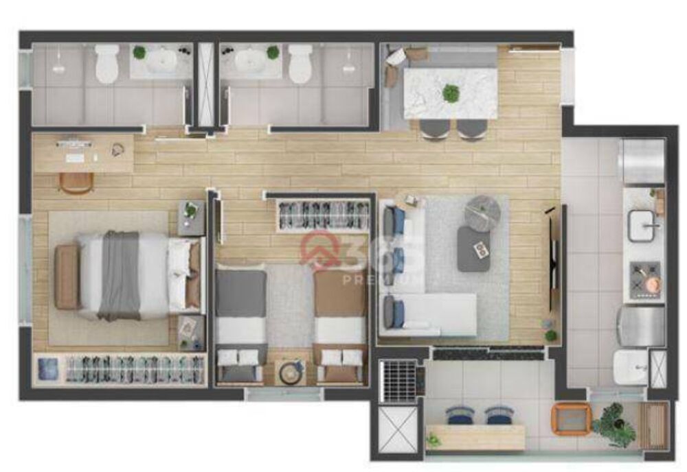 Apartamento, 3 quartos, 64 m² - Foto 16