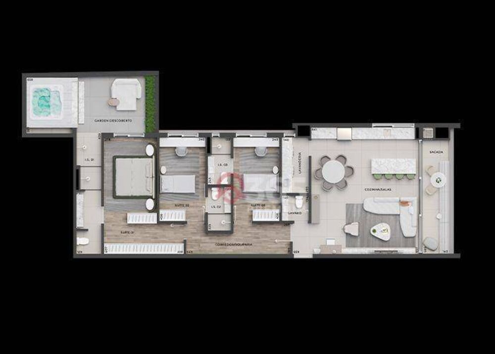Apartamento, 3 quartos, 197 m² - Foto 3