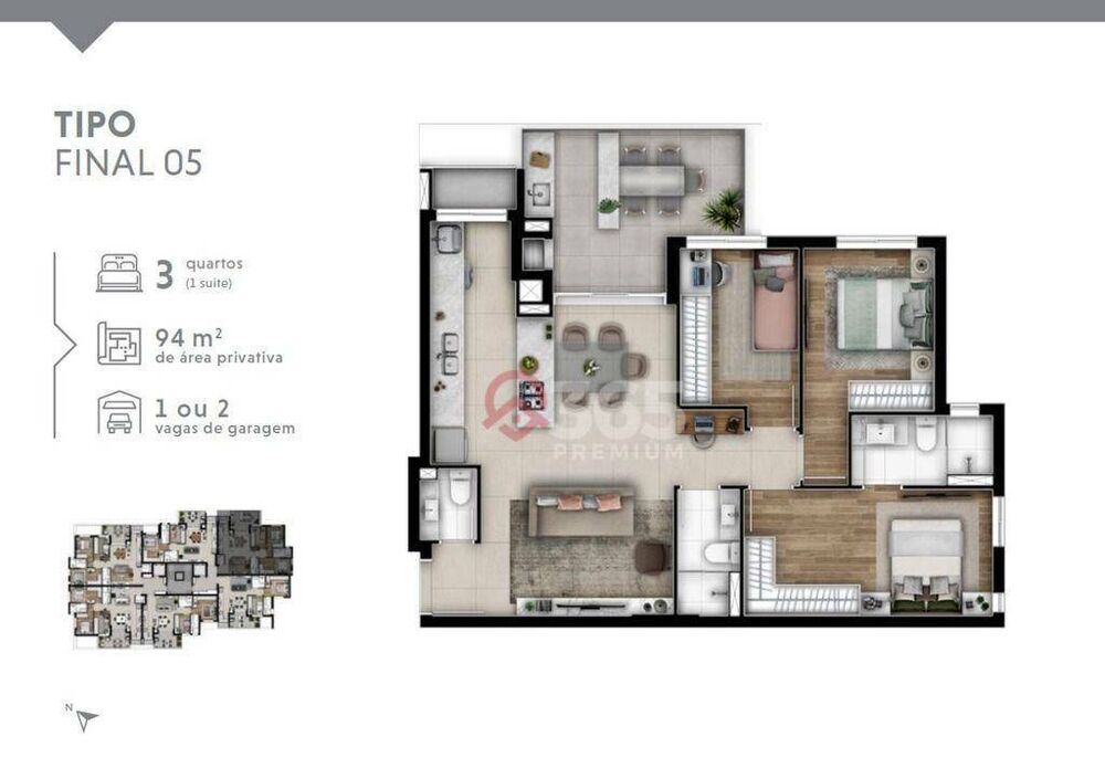 Apartamento, 3 quartos, 94 m² - Foto 19