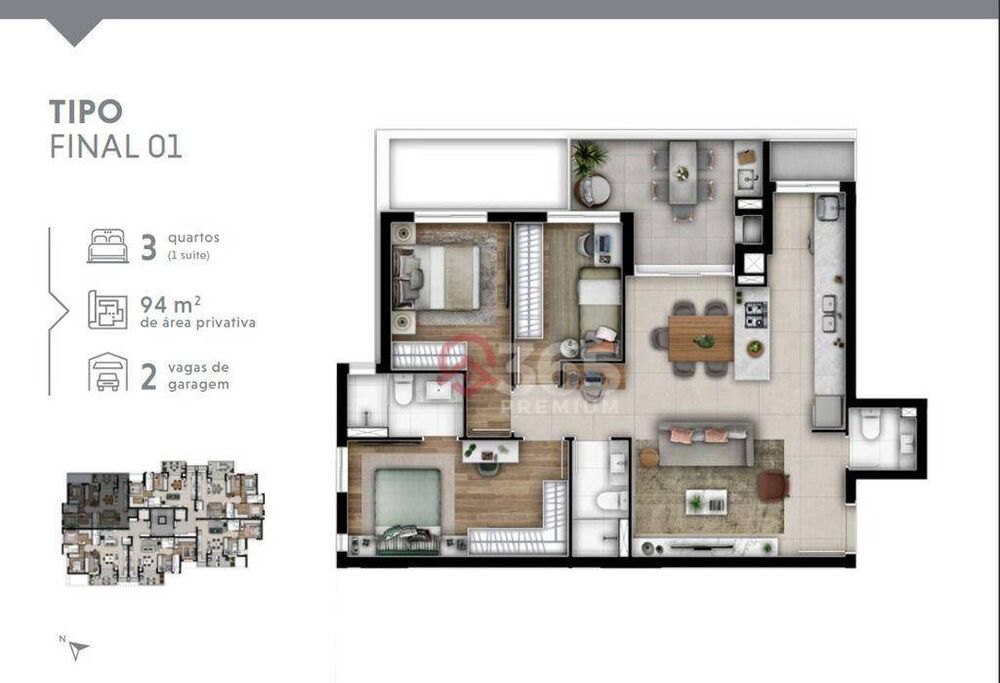 Apartamento, 3 quartos, 94 m² - Foto 14