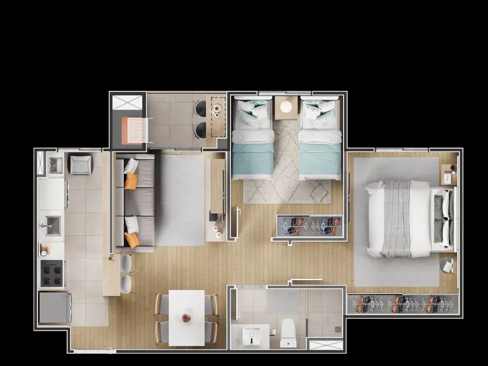 Apartamento, 2 quartos, 63 m² - Foto 9