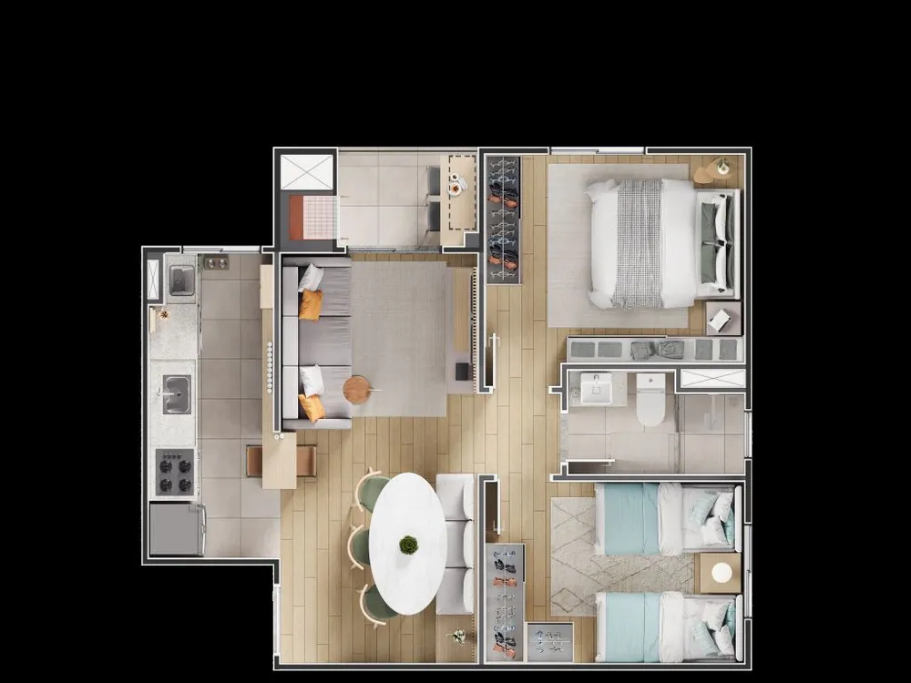 Apartamento, 2 quartos, 63 m² - Foto 10