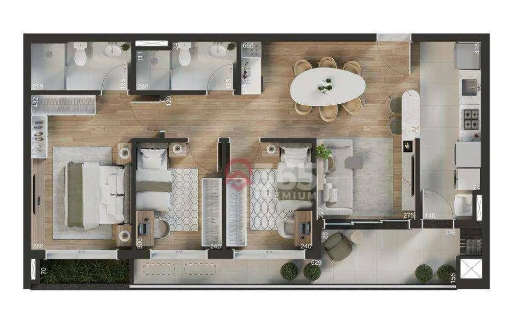 Apartamento, 3 quartos, 161 m² - Foto 9